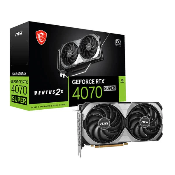 MSI RTX 4070 Super Ventus 2X OC 12GB GDDR6X Graphics Card