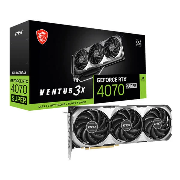 MSI RTX 4070 Super Ventus 3X OC 12GB GDDR6X Graphics Card