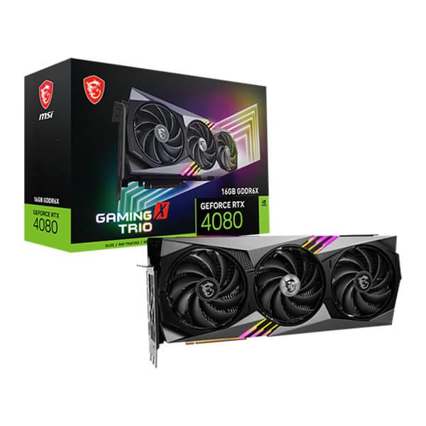 MSI GeForce RTX 4080 Gaming X Trio 16GB GDDR6X Graphics Card