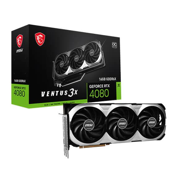 MSI GeForce RTX 4080 Ventus 3X OC 16GB GDDR6X Graphics Card