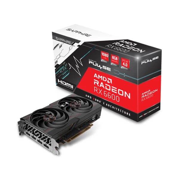 Sapphire Radeon Pulse RX 6600 8Gb GDDR6 Gaming Graphics Card