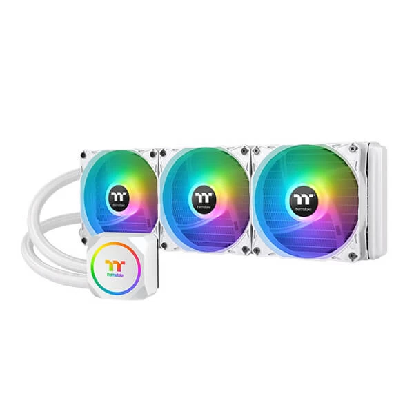 Thermaltake TH420 ARGB Snow Edition 420mm All-in-One Liquid CPU Cooler (White)