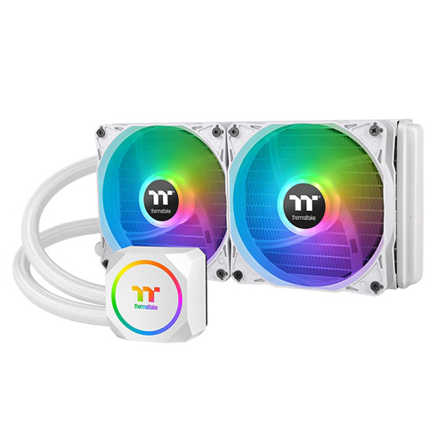 Thermaltake TH240 ARGB V2 Snow 240mm AIO Liquid Cooler (White)