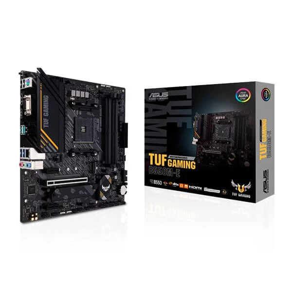 Asus Tuf Gaming B550M-E M-ATX gaming motherboard with AMD socket AM4