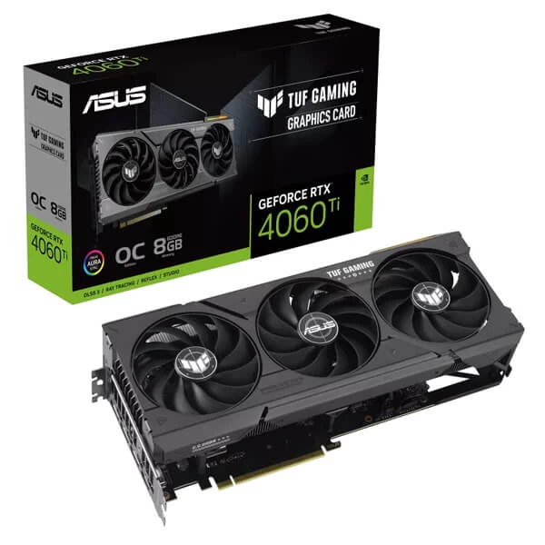 Asus TUF Gaming GeForce RTX 4060TI 8GB GDDR6 OC Edition graphics card