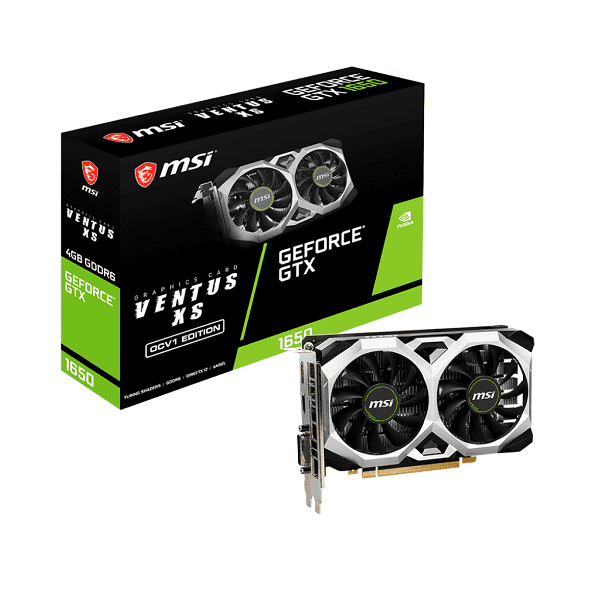 Msi GeForce GTX 1650 Ventus XS OC 4GB DDR6 Graphics Card