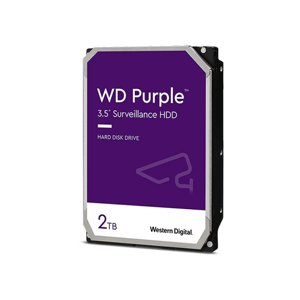 Western Digital Purple 2TB 5400 RPM Surveillance Desktop Hard Drive with 256MB Cache