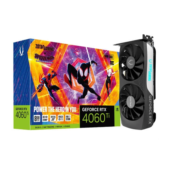 Zotac Gaming GeForce RTX 4060TI Twin Edge OC Spider-Man Edition 8GB GDDR6 Graphics Card