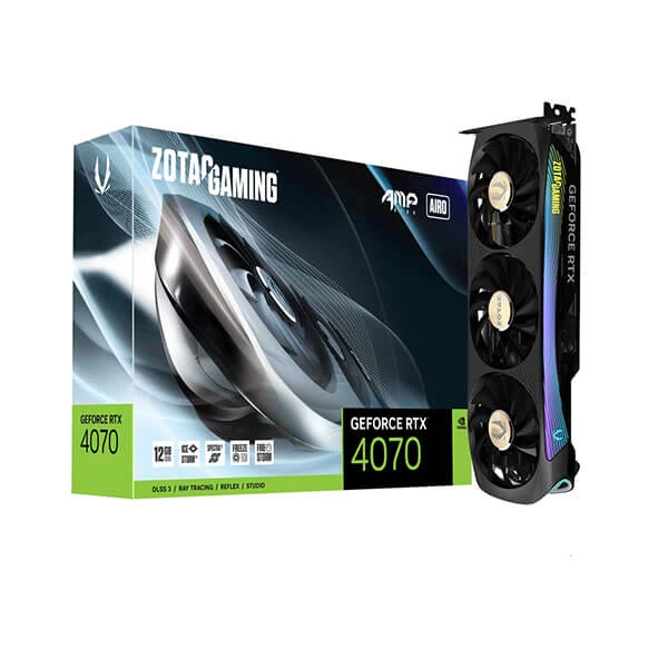 ZOTAC Gaming GeForce RTX 4070 AMP Airo 12GB GDDR6X Graphics Card