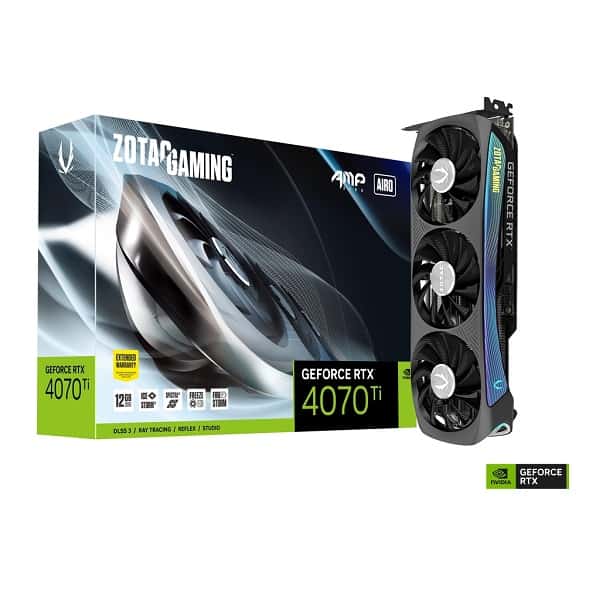 Zotac GeForce RTX 4070Ti AMP Airo 12GB GDDR6X Graphics Card