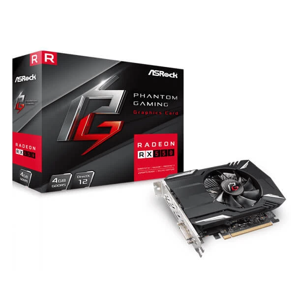 ASRock RX550 Phantom Gaming 4GB GDDR5 Graphics Card