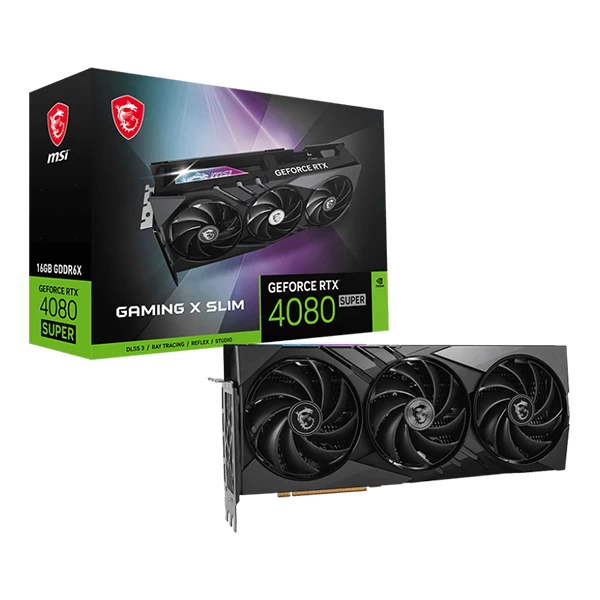 MSI RTX 4080 Super Gaming X Slim 16GB GDDR6X Graphics Card