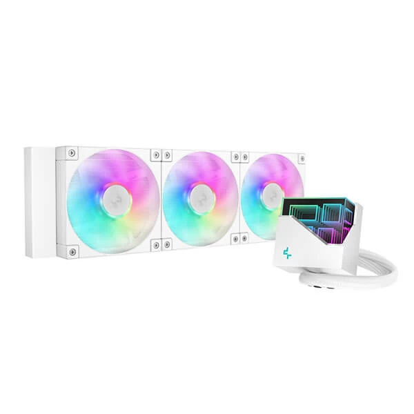 DeepCool LT360 ARGB White 360mm Liquid CPU Cooler (White)