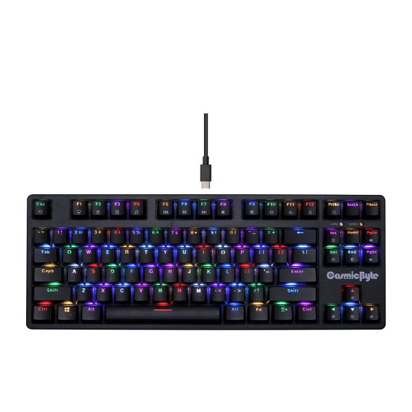 Cosmic Byte CB-GK-38 Trinity wired Gaming keyboard with Optical Switches (Black)