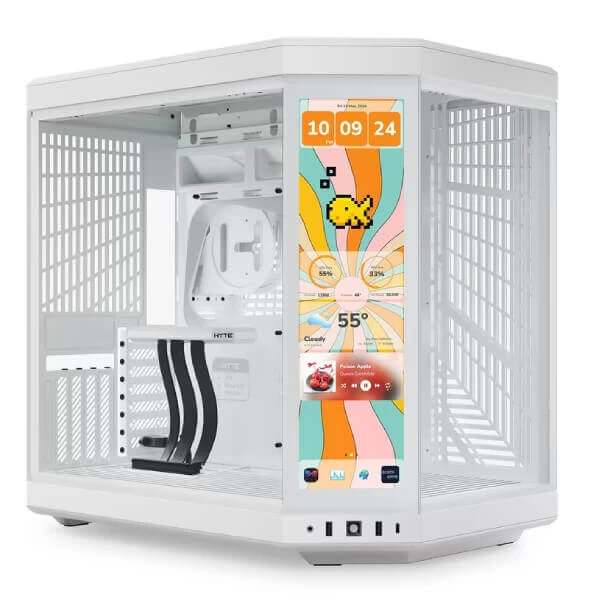 Hyte Y70 Touch Infinite Snow Mid-Tower E-ATX Cabinet (White)