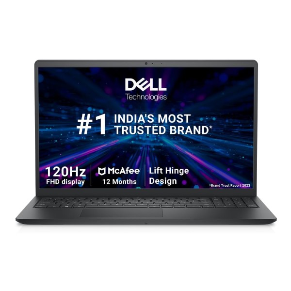 Dell Inspiron 15 3535 Laptop ( AMD Ryzen 3 7320U/8GB LPDDR5 RAM/512GB SSD/Radeon 610M Graphics/15.6-Inch 120Hz Display/Carbon Black/Windows 11/Office 21)