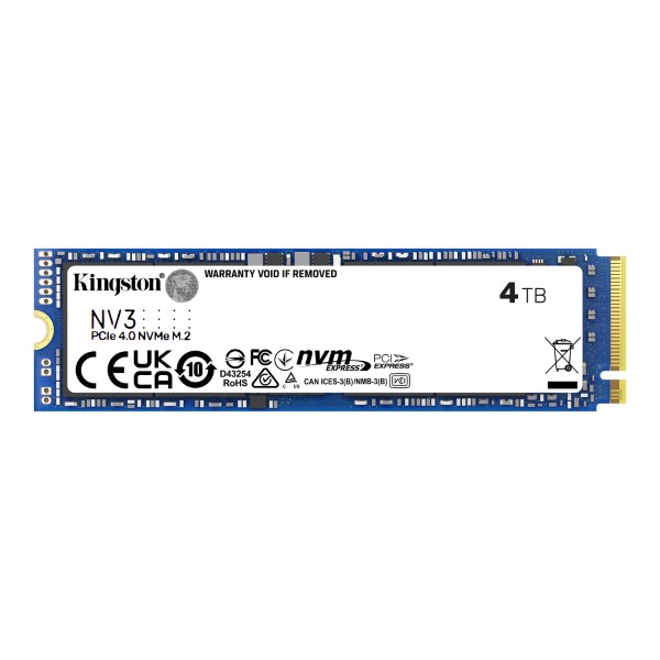 Kingston NV3 4TB Gen4.0 NVMe M.2 Internal SSD