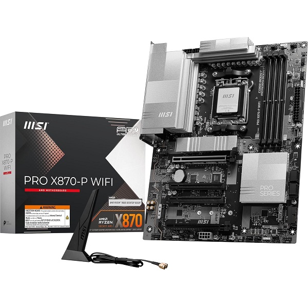 MSI Pro X870-P Plus WiFi DDR5 AMD AM5 ATX Gaming Motherboard