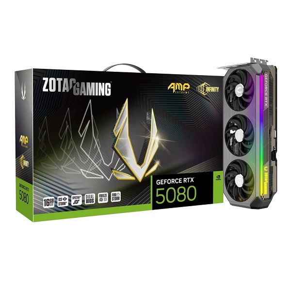 Zotac Gaming GeForce RTX 5080 AMP Extreme Infinity 16GB GDDR7 Graphics Card