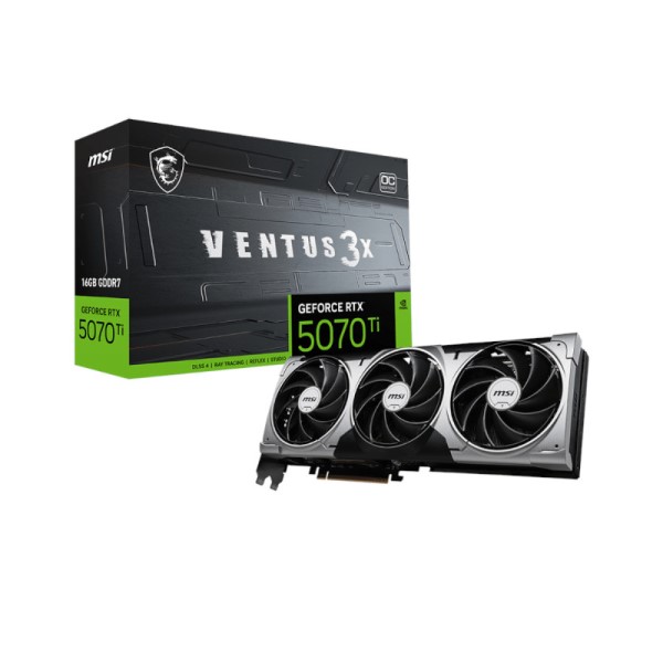 MSI GeForce RTX 5070TI Ventus 3X OC 16GB GDDR7 Graphics Card