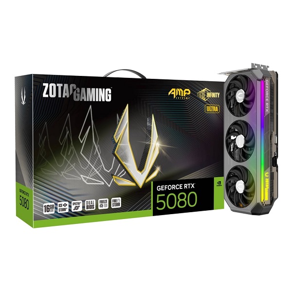 Zotac Gaming GeForce RTX 5080 AMP Extreme Infinity Ultra 16GB GDDR7 Graphics Card