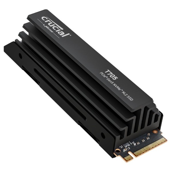 Crucial T705 2TB NVMe M.2 Gen5 PCIe Internal SSD With Heatsink