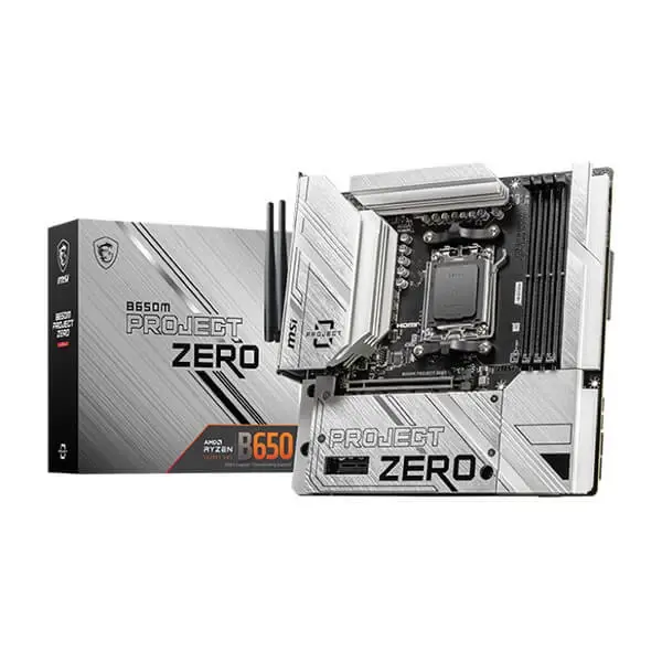 MSI B650M Project Zero WiFi AMD AM5 DDR5 M-ATX Motherboard