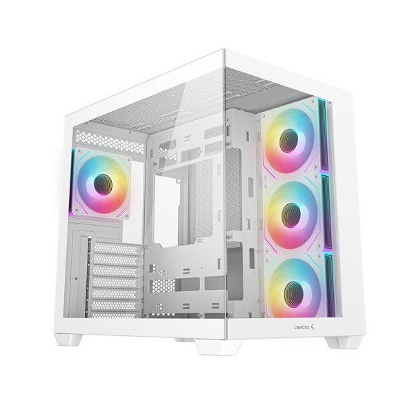 DeepCool CG530 4F White Mid-Tower Gaming Cabinet (White)
