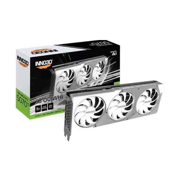 Inno3D RTX 5070TI X3 OC White 16GB GDDR7 Graphics Card
