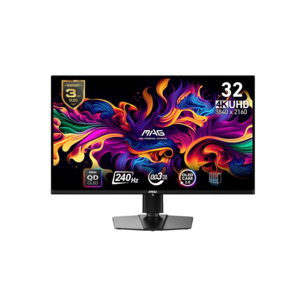 MSI MAG 321UP QD-OLED 32-Inch UHD 165hz 0.03ms Gaming Monitor