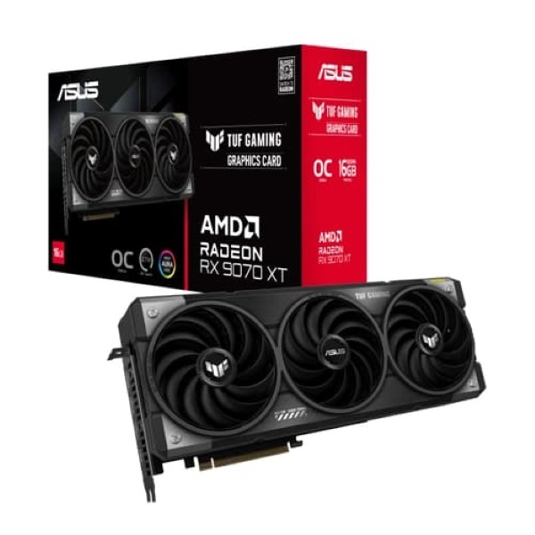 ASUS TUF Gaming RX 9070 XT OC 16GB GDDR6 Graphics Card