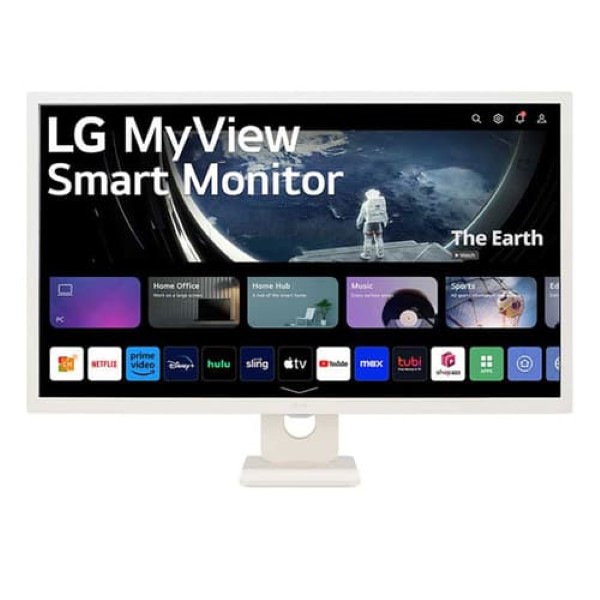 LG 32SR50F-W 32-Inch FHD 60Hz 5ms IPS Panel Smart Monitor (White)