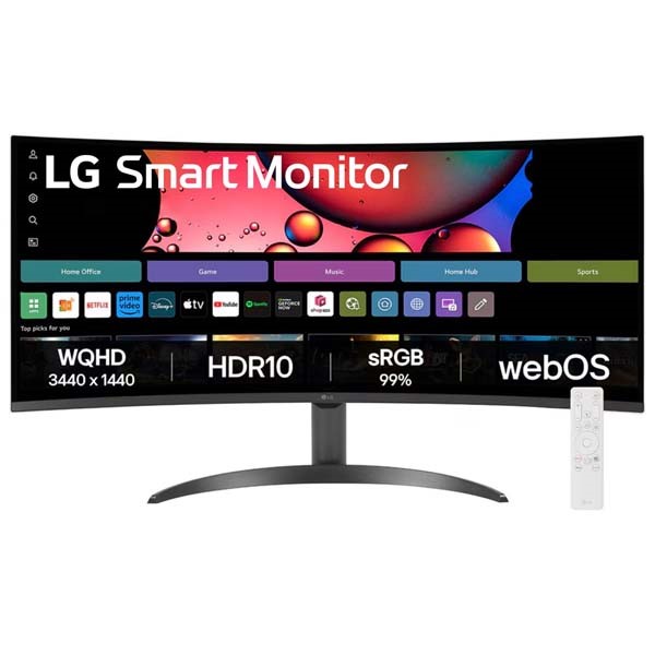 LG 34SR60QC-B 34-Inch WQHD 100Hz 5ms Curved VA Panel With USB-C (Black)