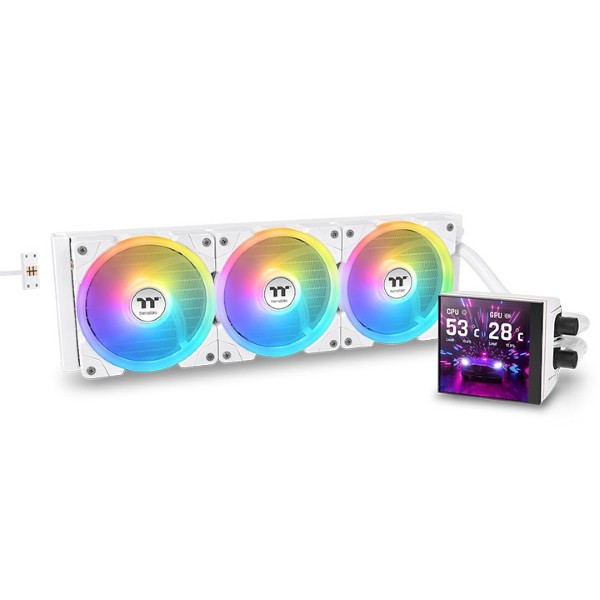 Thermaltake MAGFloe 360 Ultra Snow ARGB Sync 360mm AIO Liquid Cooler (White)