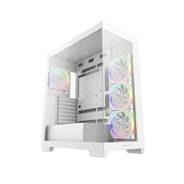 DeepCool CG580 4F ARGB V2 White Mid Tower ATX Gaming Cabinet (White)
