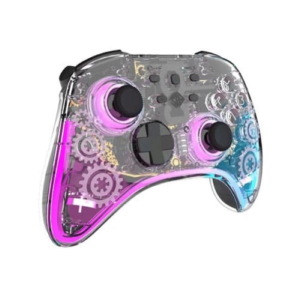Cosmic Byte Stellaris Transparent Wireless Plus Wired Gamepad For PC (Transparent)