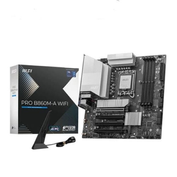MSI Pro B860M-A WiFi DDR5 Intel LGA 1851 M-ATX Motherboard