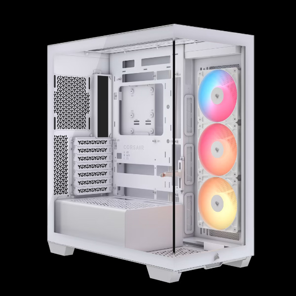 Corsair 3500X RS-R ARGB E-ATX Mid Tower PC Cabinet With Tempered Glass Side Panel White