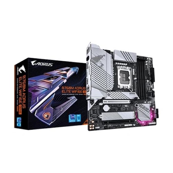 Gigabyte B760M Aorus Elite WiFi6E GEN5 M-ATX DDR5 Motherboard