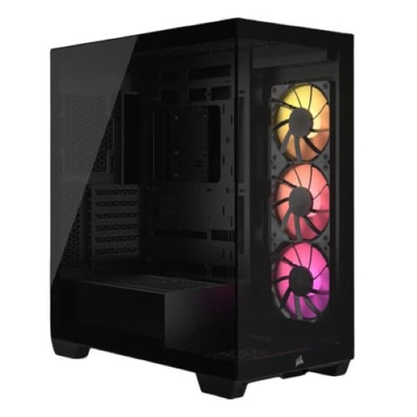 Corsair 3500X ARGB E-ATX Mid Tower Cabinet Tempered Glass Panel Black
