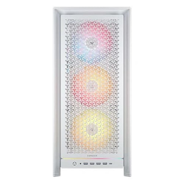 Corsair Frame 5000D RS ARGB E-ATX Mid Tower Cabinet With Tempered Glass Side Panel White