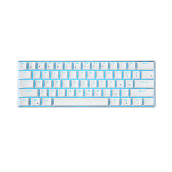 Royal Kludge RK61 White (Blue Switch) Mechanical Wireless Gaming Keyboard