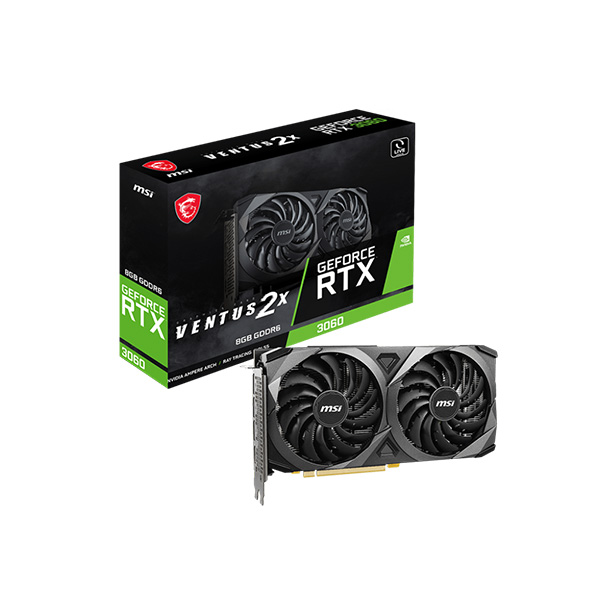 MSI GeForce RTX 3060 Ventus 2X 8GB GDDR6  Graphics Card