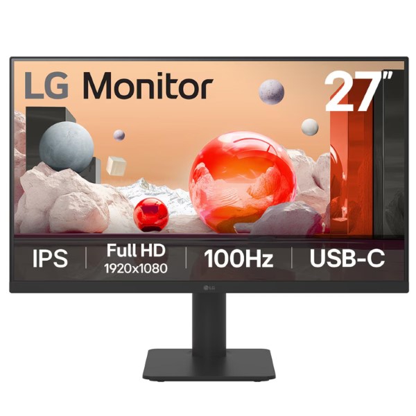 LG 27MS570B-B 27 Inch Full HD 100Hz 5Ms IPS Panel Monitor (Black) With USB-C