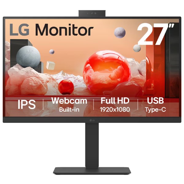 LG 27BA850-B 27 Inch Full HD 5Ms 100Hz IPS Panel Monitor With USB-C and Web-Cam