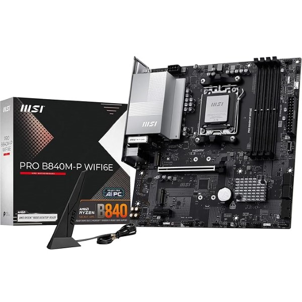 MSI PRO B840M-P WIFI6E DDR5 AMD AM5 M-ATX Motherboard
