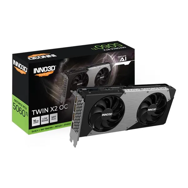 INNO3D GeForce RTX 5060Ti TWIN X2 OC 16GB GDDR7 Graphics Card