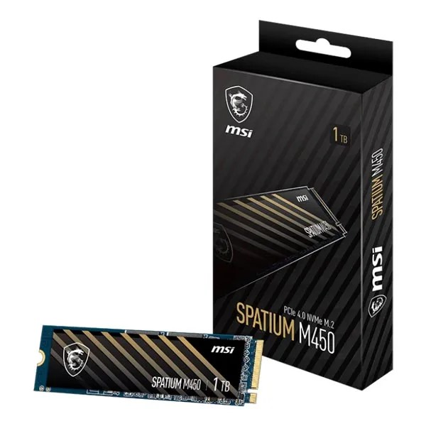 MSI SPATIUM M450 1TB NVMe M.2 Gen 4 Internal SSD
