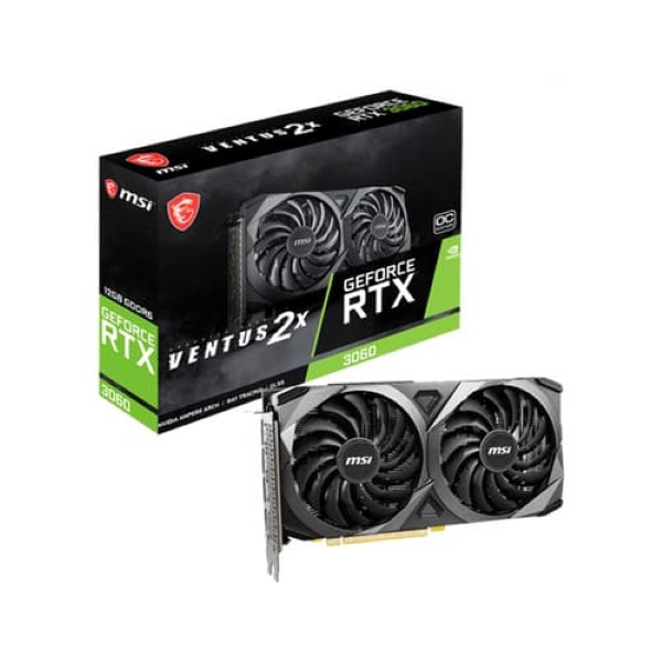 MSI GeForce RTX 3060 Ventus 2X OC 12GB GDDR6 LHR Gaming Graphics Card