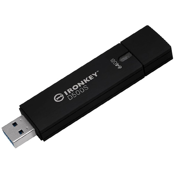 Kingston Iron key D500S 64GB Encrypted USB 3.2 Gen 1 Flash Drive